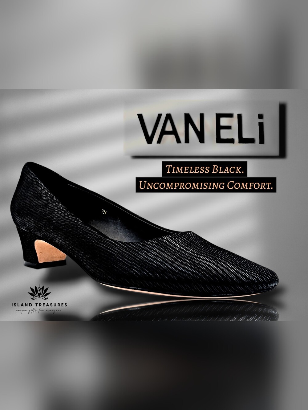 Vaneli Women Sz 9N Lizard Embrossed ItalianVero Cuoio Genuine Leather Block Heel